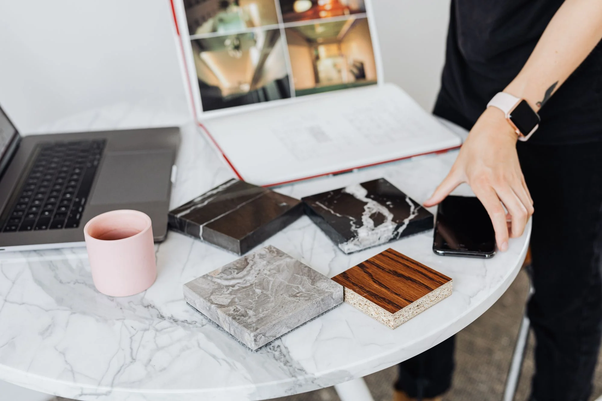 Interior material and design planning